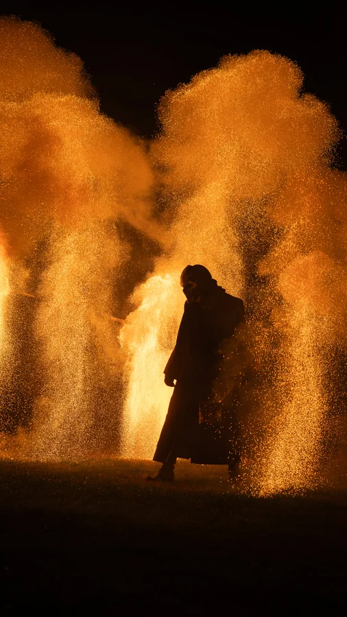 Spectacle pyrotechnique de la compagnie La Horde, Fête des Sorcières 2026